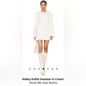 Show me your mumu Ridley sweater/skirt set